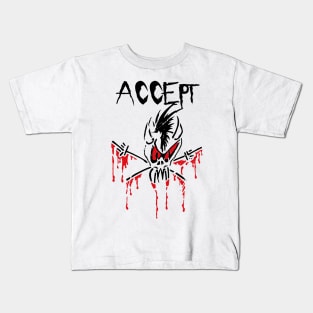 headbang accept Kids T-Shirt